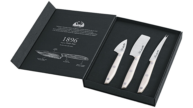 2C 1018 W FOX ue Cigni set 3 pezzi coltelli formaggio linea 1896